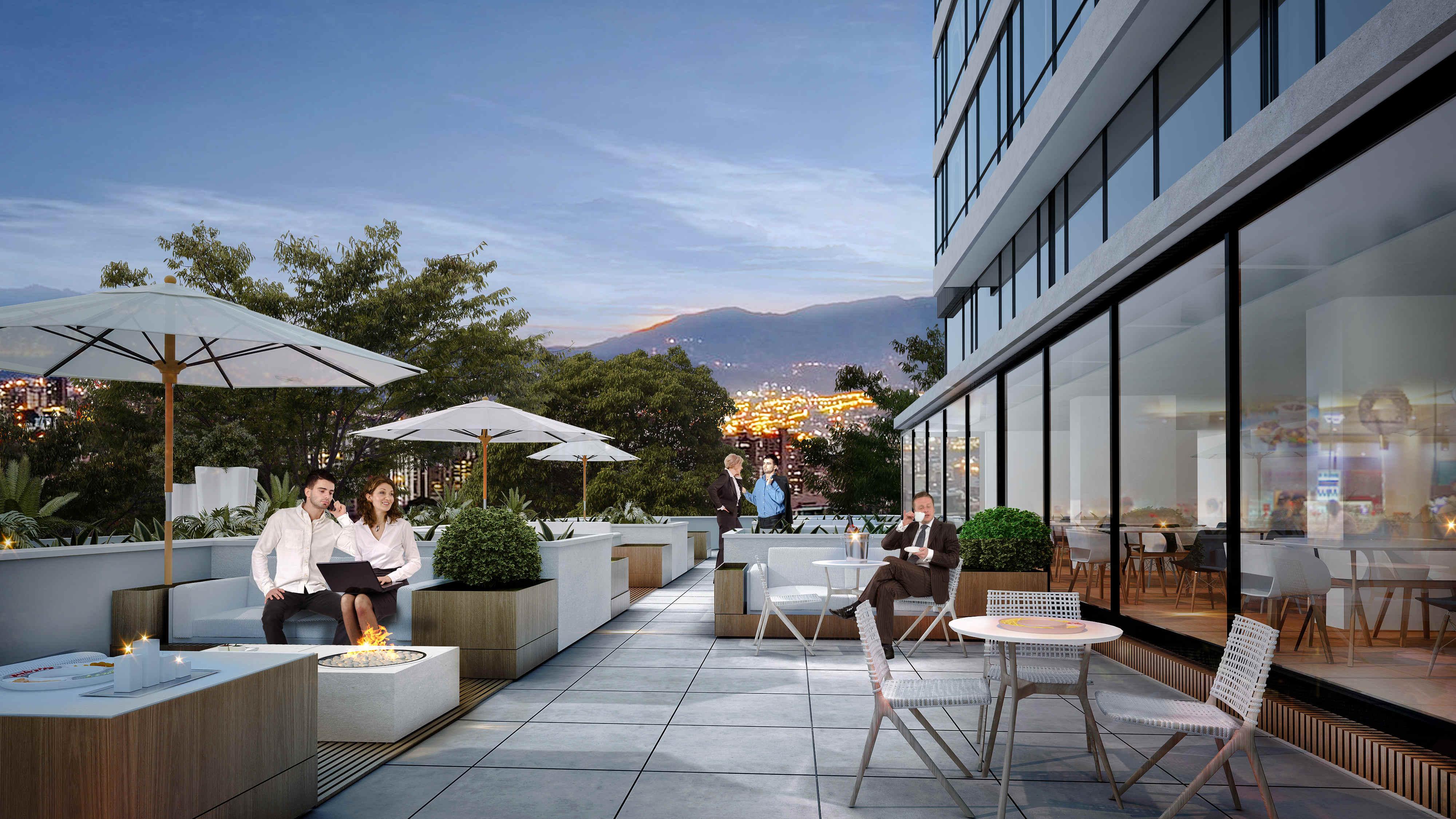Hotel York Luxury Suites Medellin By Preferred Экстерьер фото The rooftop terrace